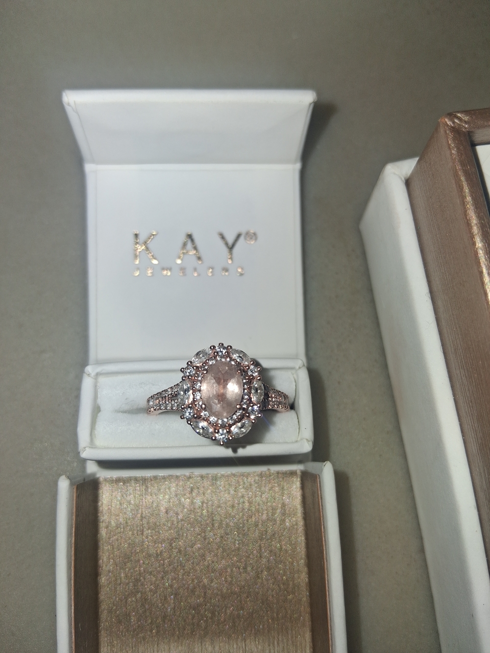 KAY Jewelers Rose Gold Halo Ring - Picture 4 of 6